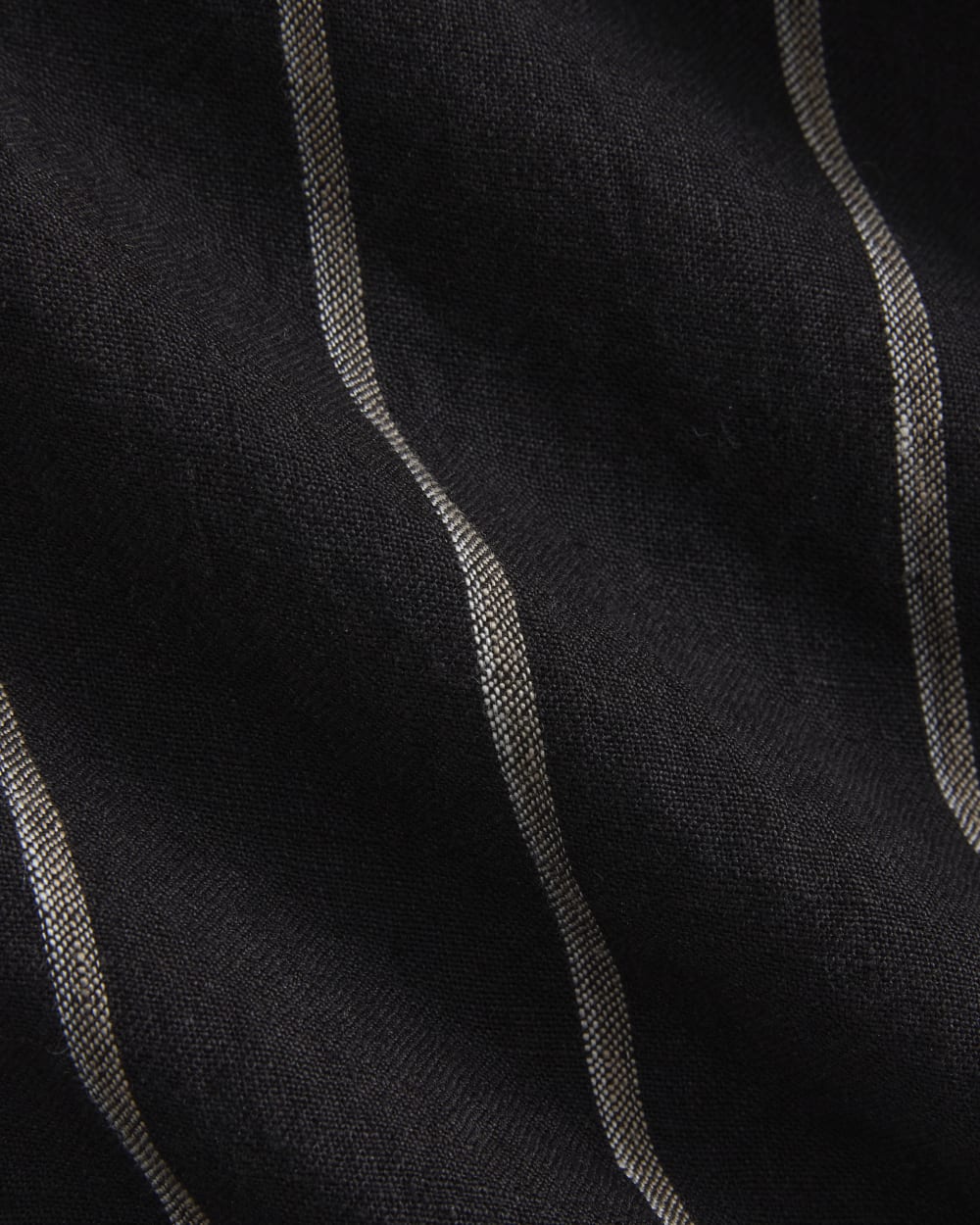 Popover Shirt in Linen | Black