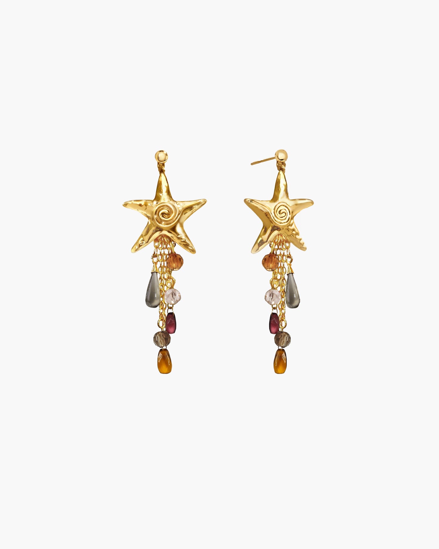 Seaside Nomad Starfish Earrings in Silver
