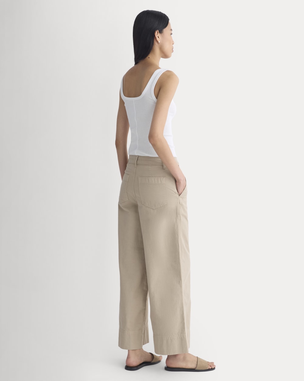 Seamed Wide-Leg Pant | Trench Coat Khaki