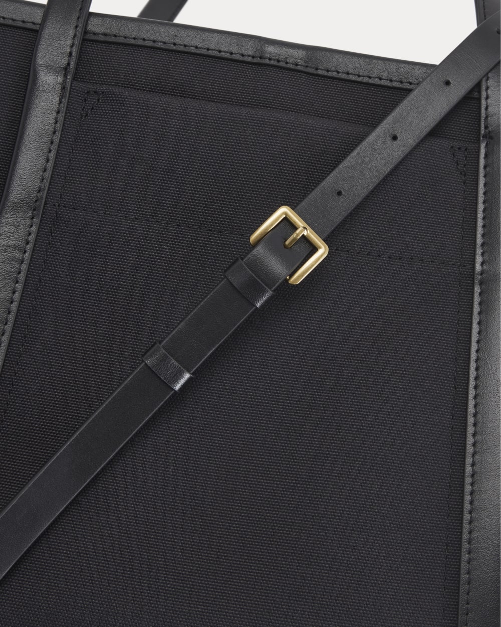 Canvas Mini Lug Tote | Black
