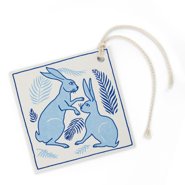 Blue Hare Gift Tag