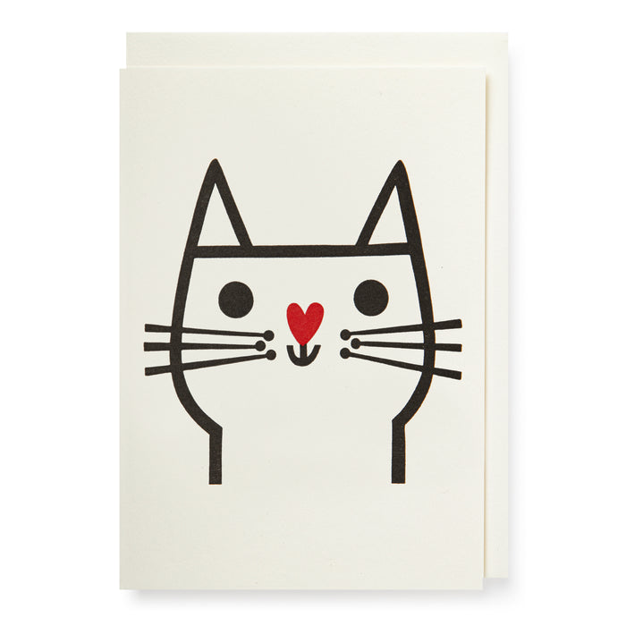 Cat with Heart Nose Pack