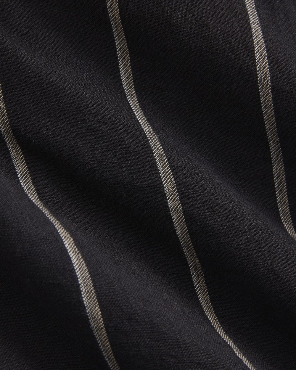 Linen Resort Shirt | Black / Bone