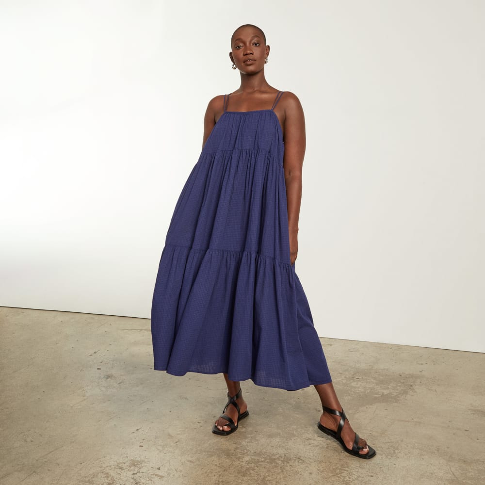 The Billow Tiered Maxi Dress | Navy