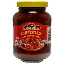 La Costeña Chipotle Pepper Glass - 8.11 oz