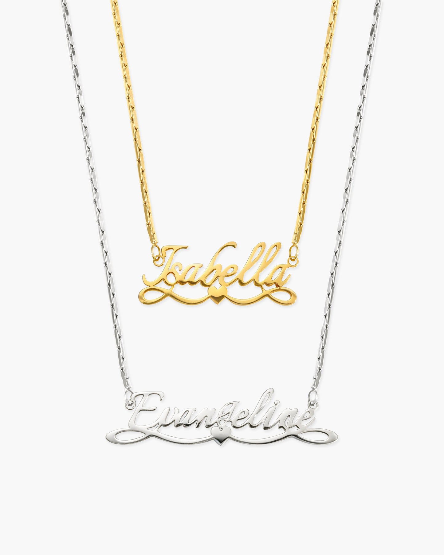Personalized Name Necklace, Angel Wings