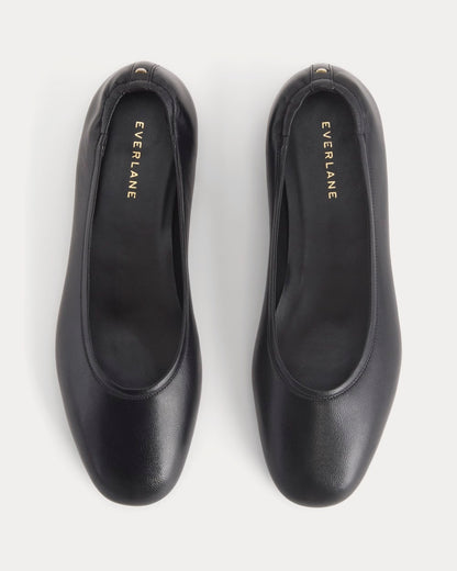 Made in Italy Flat | Black Leather