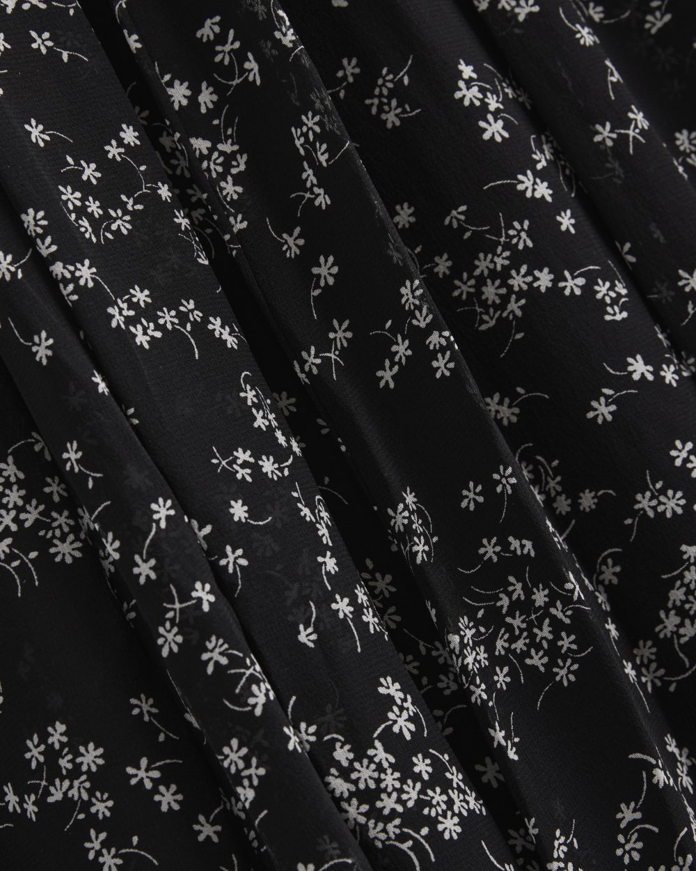 Maxi Dress in Silk Georgette | Floral/Black