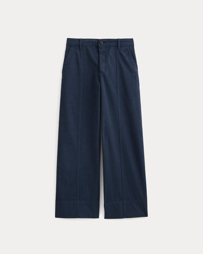Seamed Wide-Leg Pant | Navy
