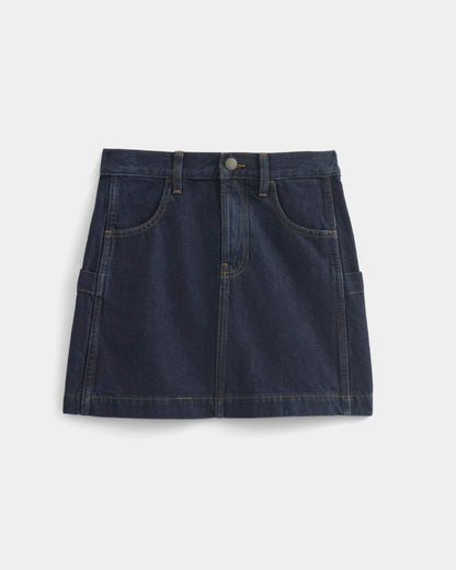 Denim Utility Mini Skirt | Tungsten Rinse