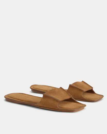 Made in Italy Opanka Band Sandal | Biscott Suede