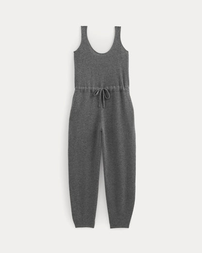 Cashmere Lounge Jumpsuit | Heather Charcoal