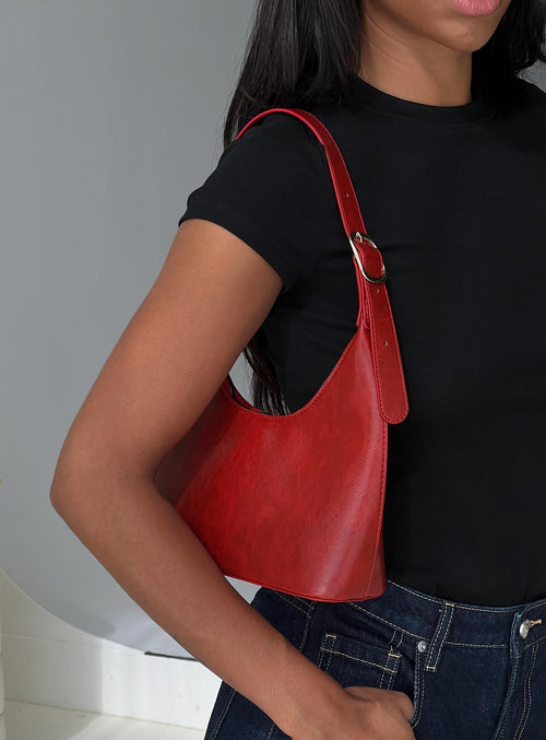 Lacen Shoulder Bag Dark Red