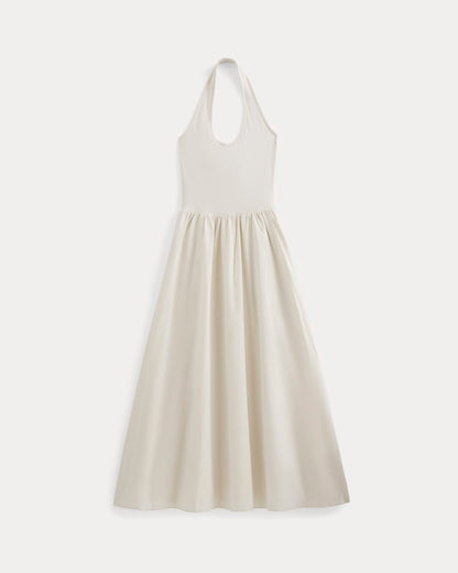 Halter Dress in Ultrasoft Cotton | Birch