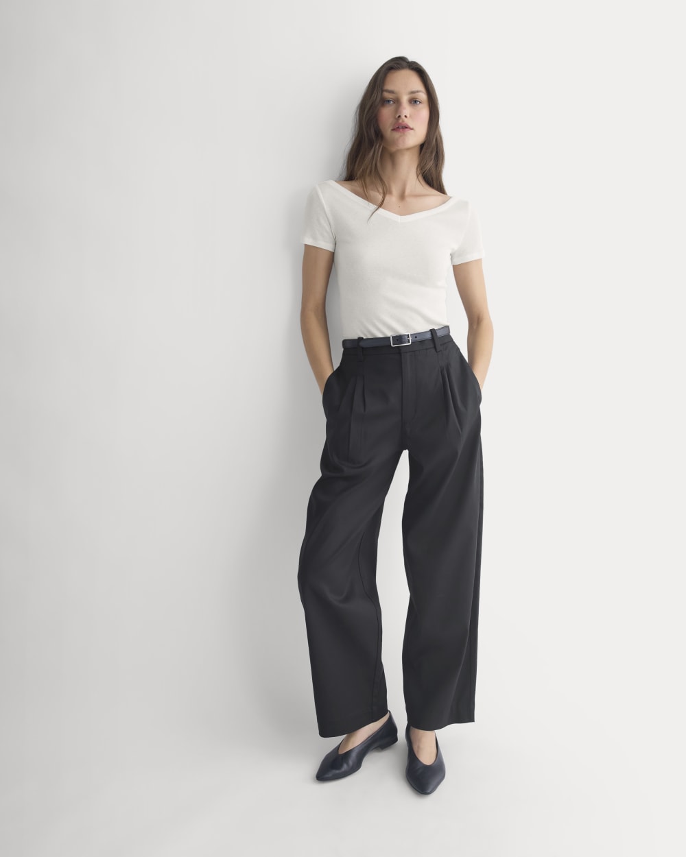 Tailored Drape Balloon Pant | Black