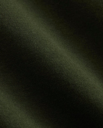 The Box-Cut Tee in Essential Cotton | Dark Green | Pocket