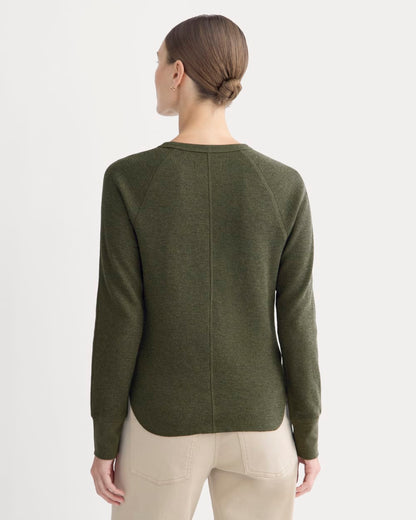 Slim-Fit Crew in Cozy Waffle | Heather Beech