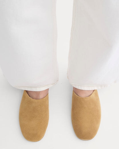 Glove Mule Slipper | Sand Suede
