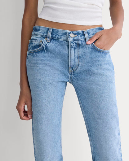 Everlane x Elena Bonvicini Highland Low-Rise Cigarette Jean | Crystal Cove Indigo