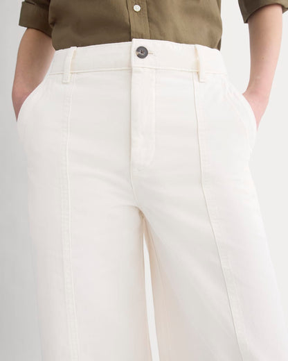 Seamed Wide-Leg Pant | Bone