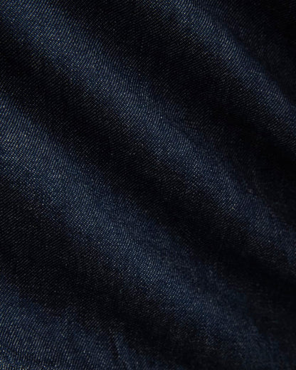 Cropped Boxy Denim Shirt | Dark Indigo Rinse