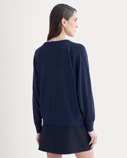 Raglan Sweater in Ultrasoft Merino | Rich Navy