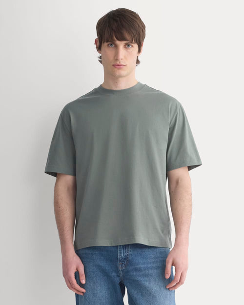 Archive Relaxed-Fit Cotton Crew | Agave Green