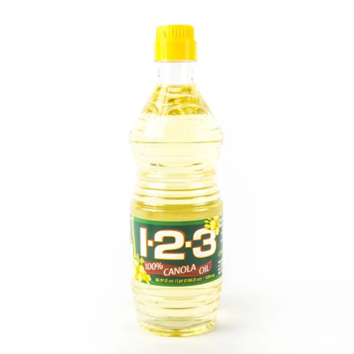 1-2-3 Canola Oil Wholesale Cooking Essentials Mexmax INC Your Mexican Grocery Supplier.