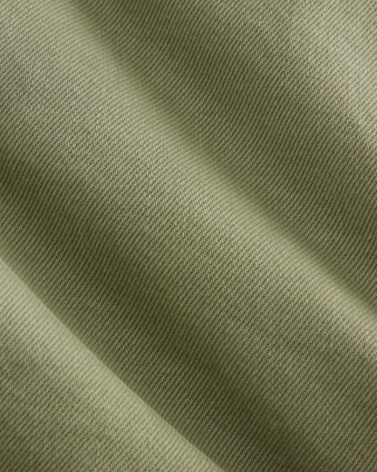 The A-Line Denim Short | Neutral Oil Green