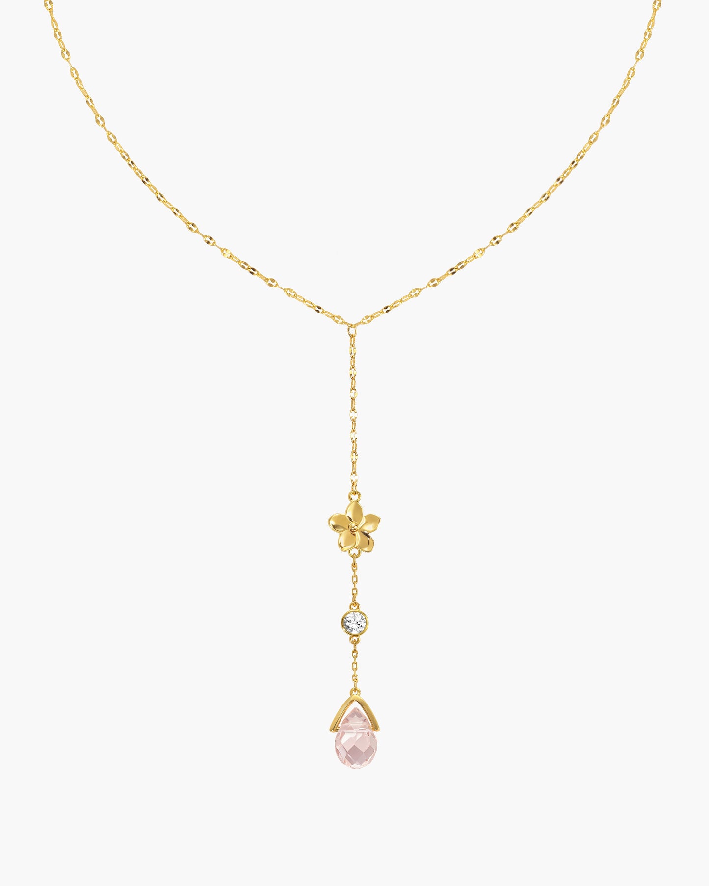 Whimsical Romance & Petal Lariat Necklace Set