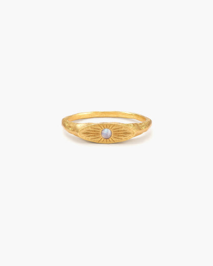 Astral Glow Ring in Silver