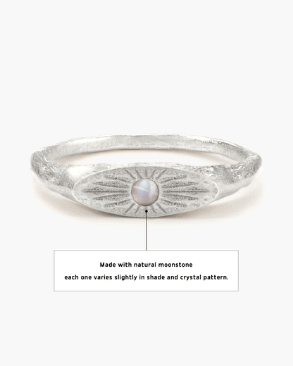Astral Glow Ring in Silver