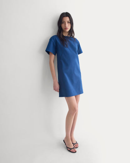 Boatneck Mini Dress | Estate Blue