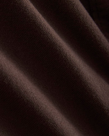 Brushed Flannel Shirt | Dark Chocolate