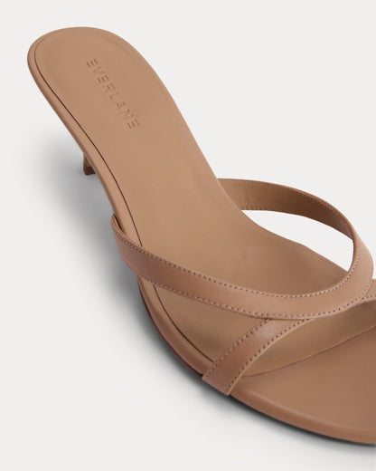 Sculpted Heel Sandal | Affogato