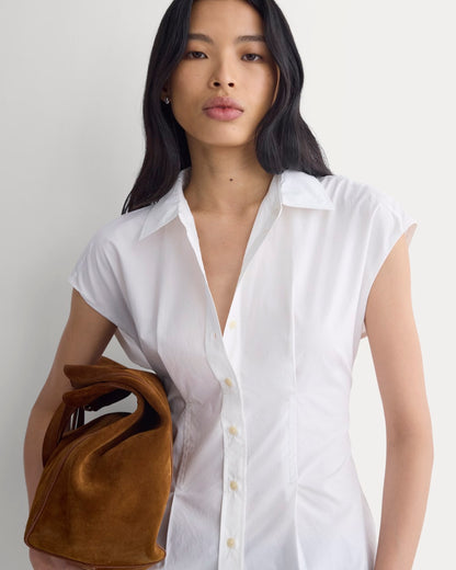 Muscle Shirt in Lightweight Cotton | White