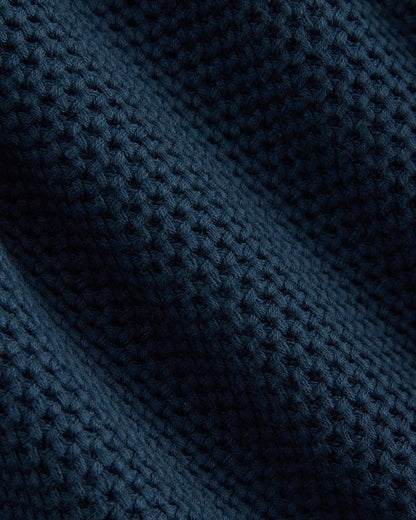Honeycomb Sweater Jacket | Midnight Navy