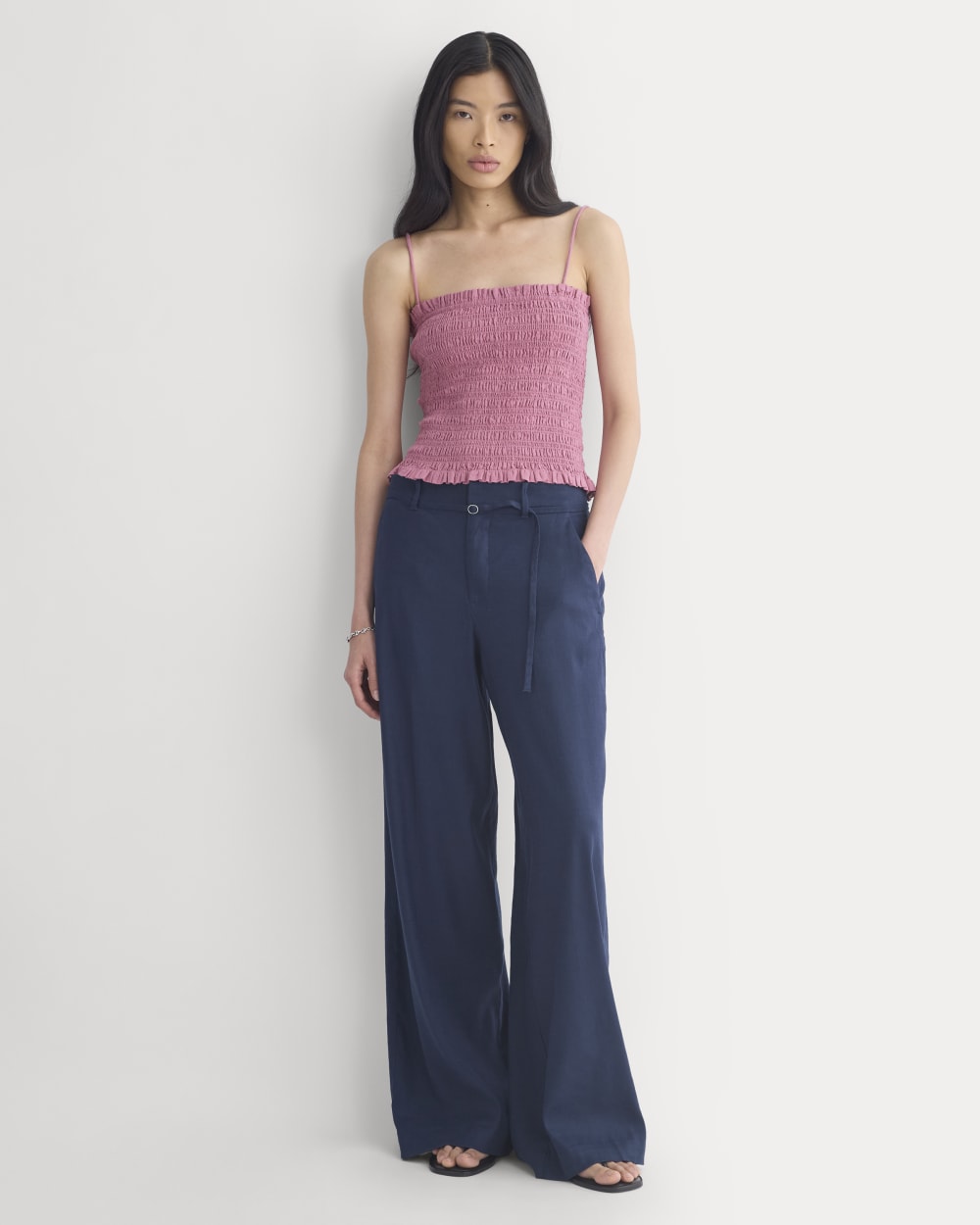 Gauze Smocked Cami | Heather Rose