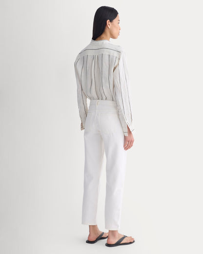Low-Rise Straight Jean | Ecru