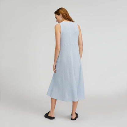 The  Organic Cotton Waffle Tank Dress | Heathered Periwinkle