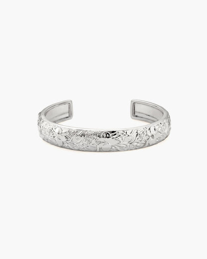 Serenade of Orchid Bangle in Silver