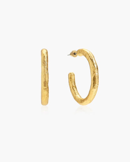 Jenny Large Hoop Earrings in Silver