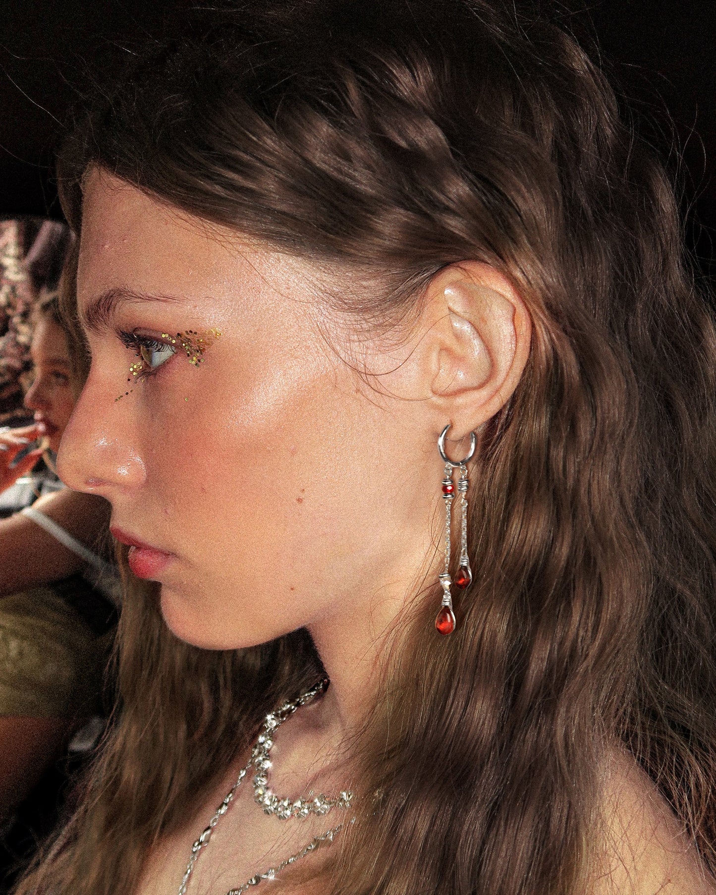 Silent Drop Earrings in Silver