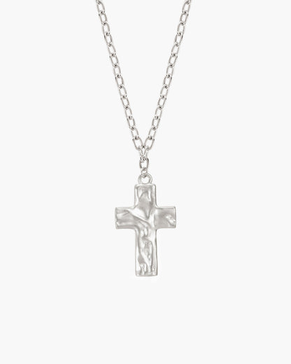 Icon Cross Necklace in Gold