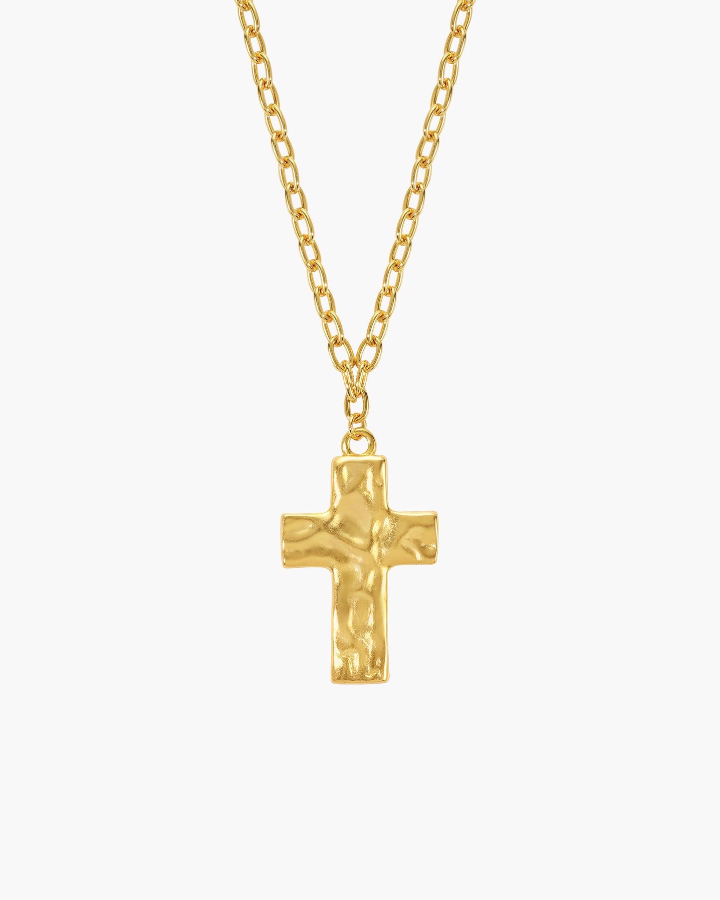 Icon Cross Necklace in Silver