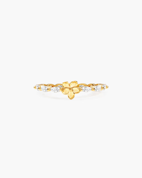 Elise Flora Marquise Ring