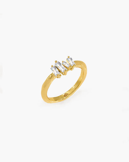 Icicle Baguette Cluster Ring