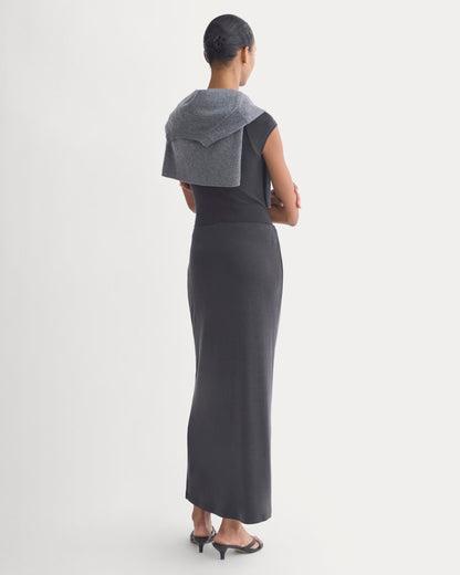 Maxi Skirt in Butterknit | Black