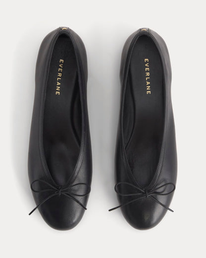 Made in Italy Ballet Flat | Black Leather