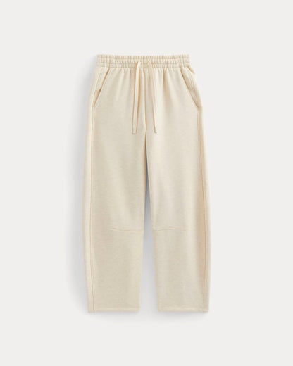 Luxe Fleece Barrel Sweatpant | Heathered Oat